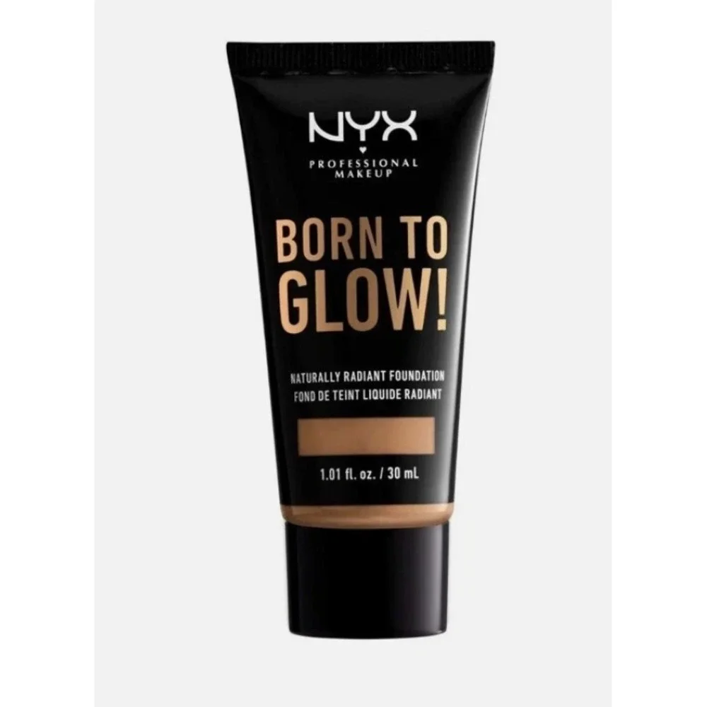 NYX Born To Glow Naturally Radiant Foundation Light 1.01oz 30mL‎ Liquid Makeup